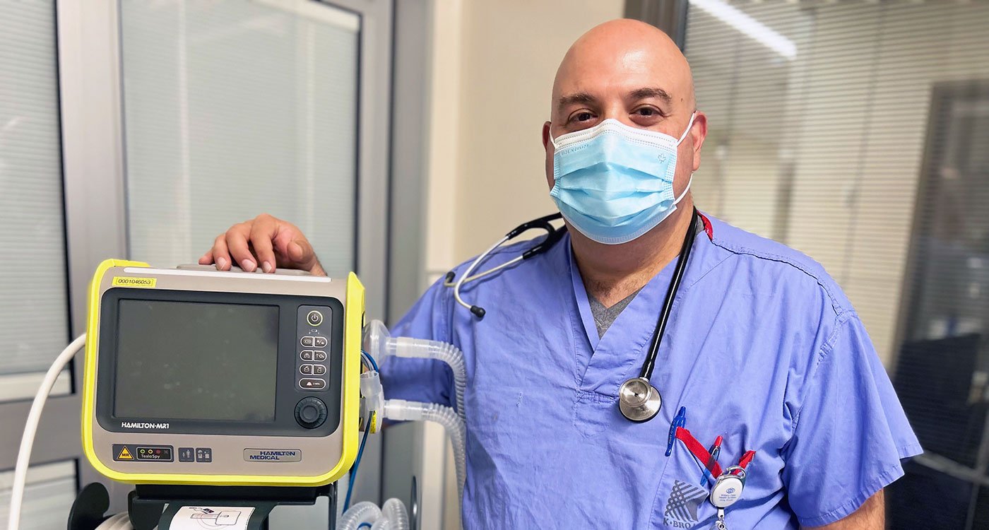 Dom, a Respiratory Therapist at Etobicoke General Hospital