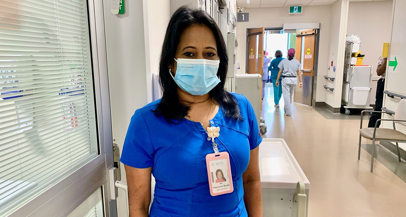 Pat Somasundaram, a resource nurse in Peel Memorial’s Urgent Care Centre
