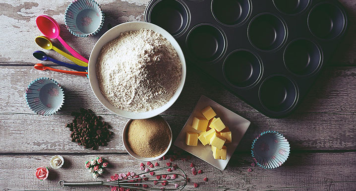 Baking ingredients and equipment