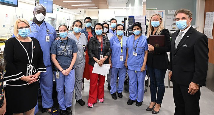 Osler staff and dignitaries tour Etobicoke General's Emergency Department