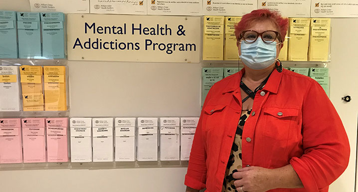 Melanie, registered nurse and Mental Health Outpatient program lead at Osler’s Etobicoke General Hospital