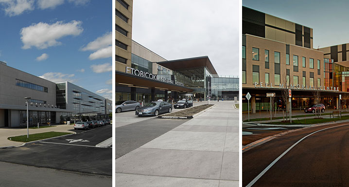 Osler's three hospital sites: Brampton Civic, Etobicoke General and Peel Memorial