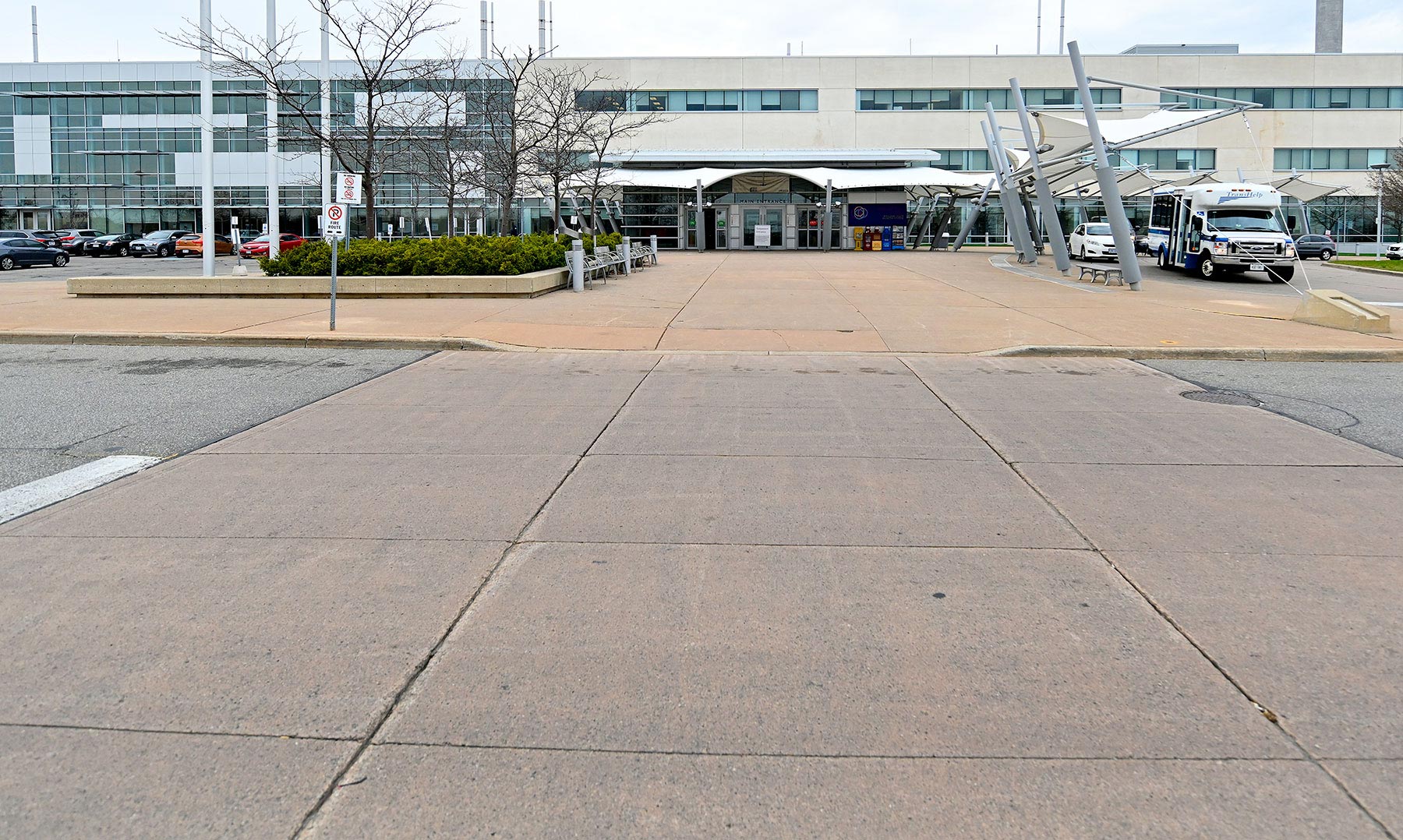 Exterior shot of Brampton Civic