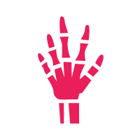 Icon of a skeleton hand