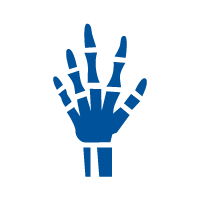Icon of a skeleton hand