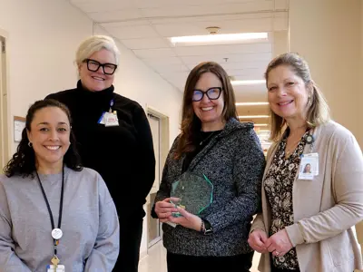 (l-r): Dr. Angel Petropanagos, Dr. Paula Chidwick, Dr. Jill Oliver and Theresa Nitti