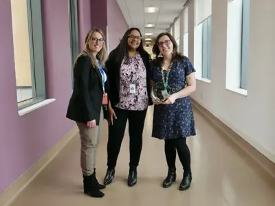 (l-r): Claudia Summa-Sorgini, Director of Pharmacy; Rakhi Goel, Corporate Clinical Pharmacy Manager; and Dr. Cassandra McLelland, Clinical Pharmacist, Centre for Complex Diabetes Care