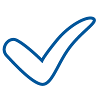 Icon of a checkmark Icon of a checkmark