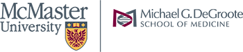 McMaster University and Michael G. DeGroote School of Medicine logos McMaster University and Michael G. DeGroote School of Medicine logos