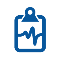 Icon of a patient chart Icon of a patient chart